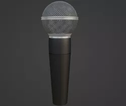 Microphone 3D model