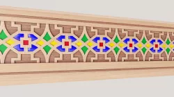Moroccan Wood Pattern design 3D model
