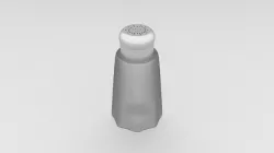 Mushroom Top Salt and Pepper Shaker 3D model