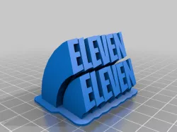 My Customized Sweeping 2-line name plate 11.11