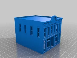 n scale bank building