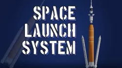 NASA Space Launch System SLS Artemis Rocket Low-poly 3D model