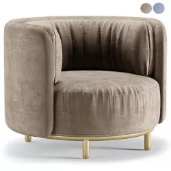 Natuzzi Armchair Low-poly 3D model
