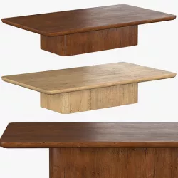 OSLO PEDESTAL COFFEE TABLE 3D model