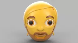 Person Beard 3D model