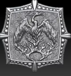 phoenix pendant 3D model