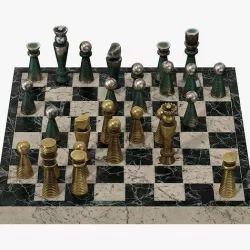 Pinetti Chessboard Low-poly 3D model