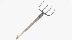 Pitchfork Bent Low-poly 3D model