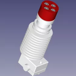 Printrbot E3D v6 screw-on adapter & spacer