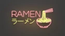Ramen - Neon Sign 3D model