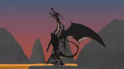 red eyes b dragon yugioh anime low poly Rigged Low-poly 3D model