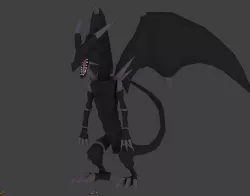 Red Eyes B Dragon yugioh Low-poly 3D model