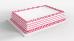 Regular Rectangular Cake 3D model