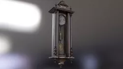 Regulator clock Low-poly 3D model