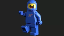 Rigged - Benny The Spaceman Lego Movie  Low-poly 3D model