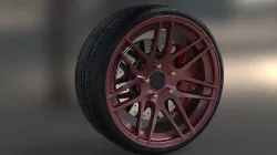rims und tire supercar tuning 3D model