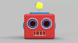 robot emoji 3D model