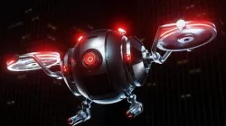 Sci-Fi Security Drone Low-poly 3D model