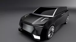 Self Driving SUV electric car concept  Low-poly 3D model