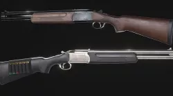 Stoeger Condor Outback Over and Under Shotgun Low-poly 3D model