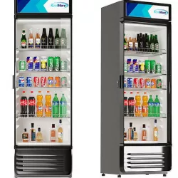 Store Refrigerator Bottles and Cans Low-poly 3D model
