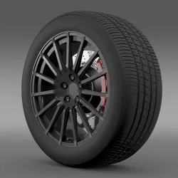 Subaru BRZ STI wheel 3D model