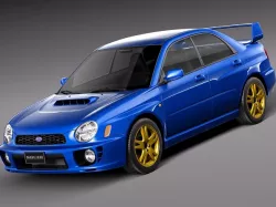 Subaru Impreza STi 2001 3D model