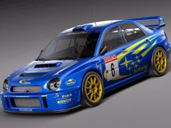 Subaru Impreza STi WRC 2001 3D model