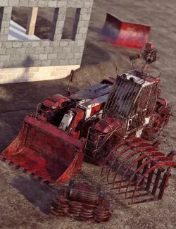 Teleporter Fork Lift Truck Zombie Control 3D model