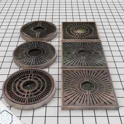 Tree Planter Grate Set 3D model