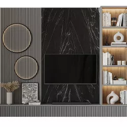 TV wall 002 3D model