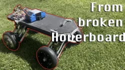 vehicle with hoverboard motor