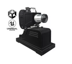 Vintage Diafilm Slide Projector FGK-49 low poly PBR Unreal Unity Low-poly 3D model