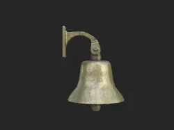 wall bell Low-poly 3D model