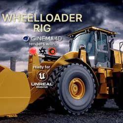 Wheel loader rig  3D model
