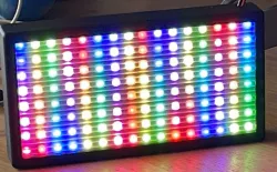 WLED case for 2 x 8cm by 8cm 64 LED arrays + depth for an ESP8266 D1 mini