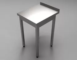 Work table stainless steel L 500 mm D 600 mm H 850 mm 3D model 3D model