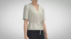 Wrap Blouse 3D model