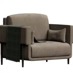 Zero Armchair Zero Collection By Turri design 3D model