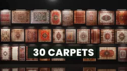 30 Low Poly Eastern-Persian Carpets Pack Low-poly 3D model