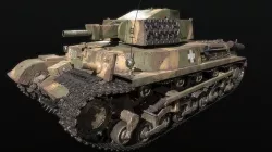 41M Turan tank  Low-poly 3D model