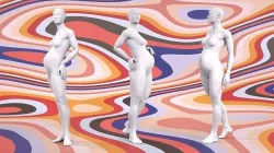 8 months Pregnant Fashion Mannequin pose set 3D model