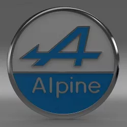 Alpine logo 3D model