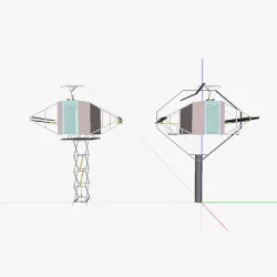 AT cable car 3D model