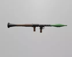 Bazooka Lowpoly Low-poly 3D model