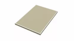 Blank Retro Poster Low-poly 3D model