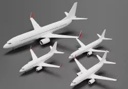 Boeing 737-600  737-700  737-800  737-900 Next Generation Pack 3D model
