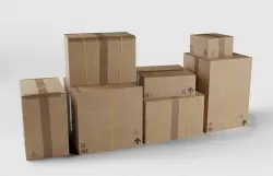 Boxes set - game ready Low-poly 3D model