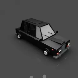car Rolls Royce Low-poly 3D model