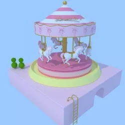 Carousel 3d model 3D model